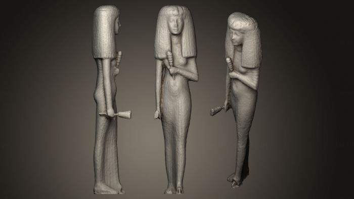 نموذج ثلاثي الأبعاد لآلة CNC التماثيل والنقوش المصرية شخصية خشبية